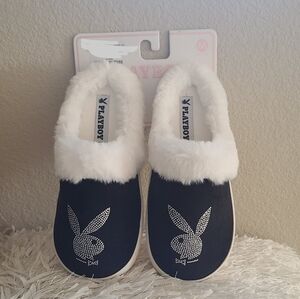 PLAYBOY BUNNY RHINESTONE SLIPPERS